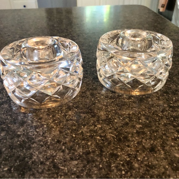 Vintage Waterford Candle Holders - Picture 2 of 6